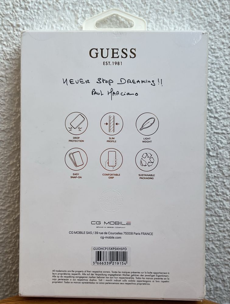 Guess złote logowane etui do Iphone 15 PRO MAX nowe w pudełku