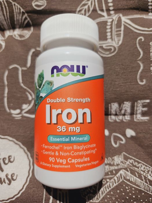 Now Foods железо 18 36 мг комплекс 27 Iron double strength complex