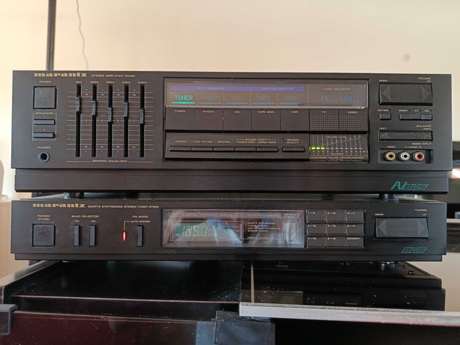 Amplificador Marantz PM451 + Tuner Marantz ST560 + Comando