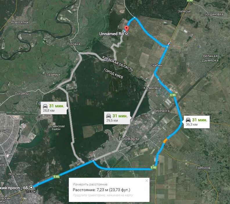 Продам земельну ділянку 1 га за межами села Рожівка, Броварський район