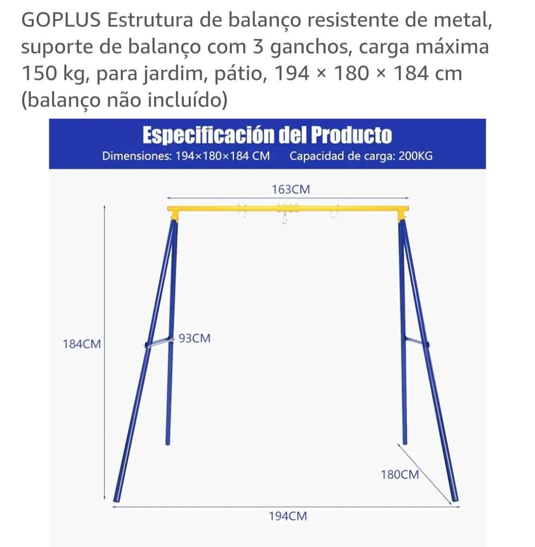 Estrutura de baloiço