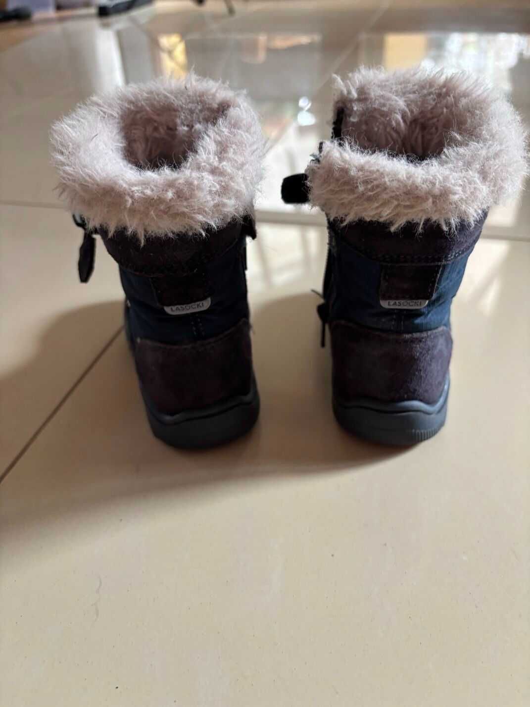 Kozaki ocieplane, Lasocki Kids 21 - buty zima / jesień dla dziewczynki