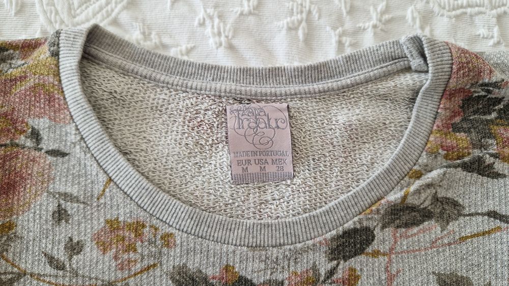 Camisola estampada flores, Zara, tamanho M