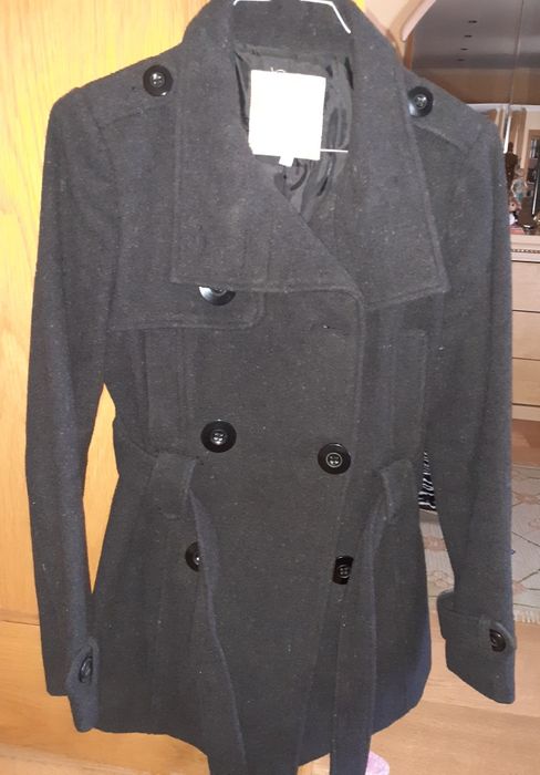 Casaco em lá cinzento tamanho M