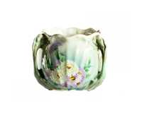 Vaso porcelana verde Luneville | Arte Nova