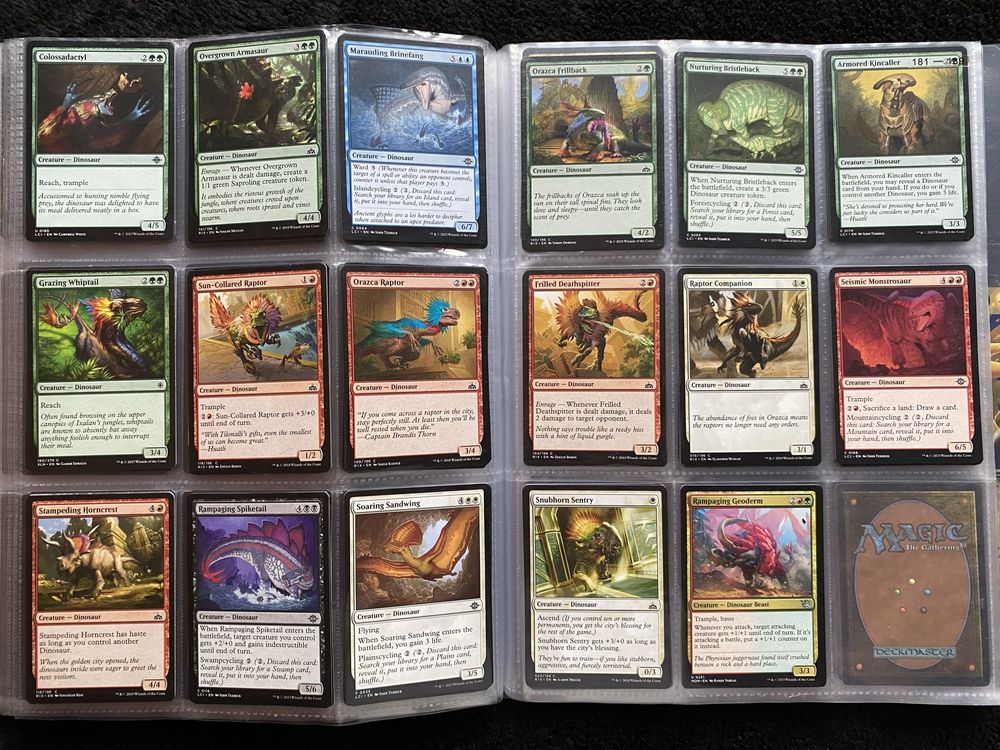 Dinosaur kolekcja 44 kart / commander / Magic the gathering
