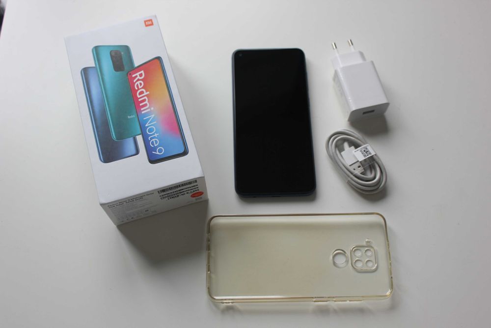 Xiaomi Redmi Note 9 3/64GB - super stan zestaw