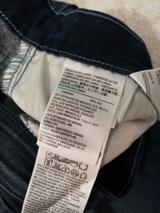 Spodnie jeansy skinny wysoki stan Levis Levi's W27 L32 ok 34 36