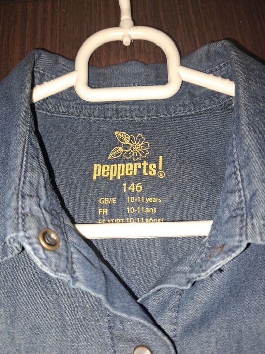 Koszula jeans dziewczęca roz.146