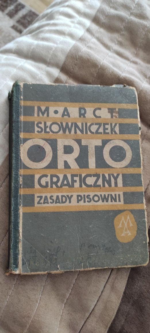 M  ARCT słowniczek ortograficzny zasady pisowni 1939