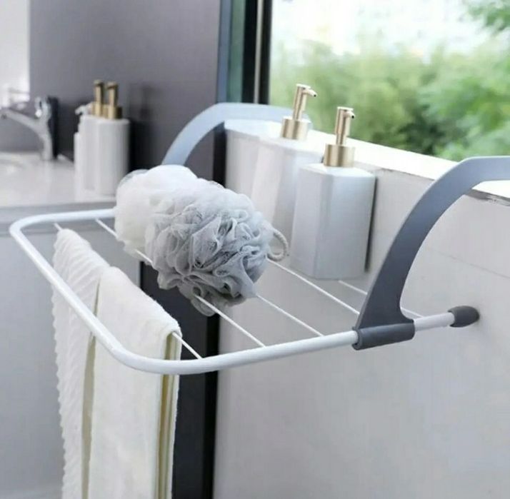 Składana suszarka na bieliznę, na kaloryfer grzejnik wannę balkon ogró