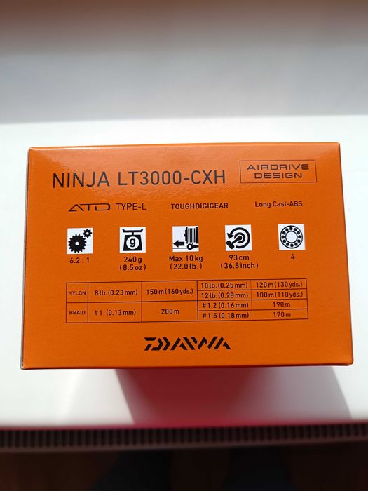 Kołowrotek Daiwa Ninja LT3000-CXH Nowy