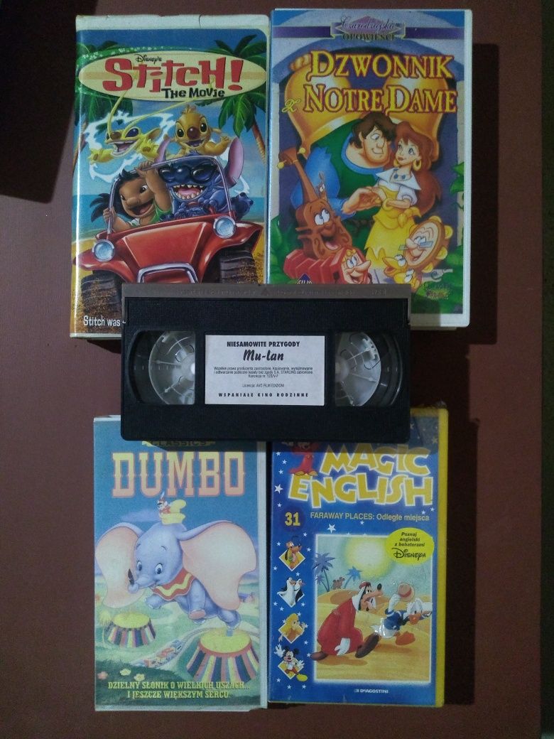 Kasety vhs bajki