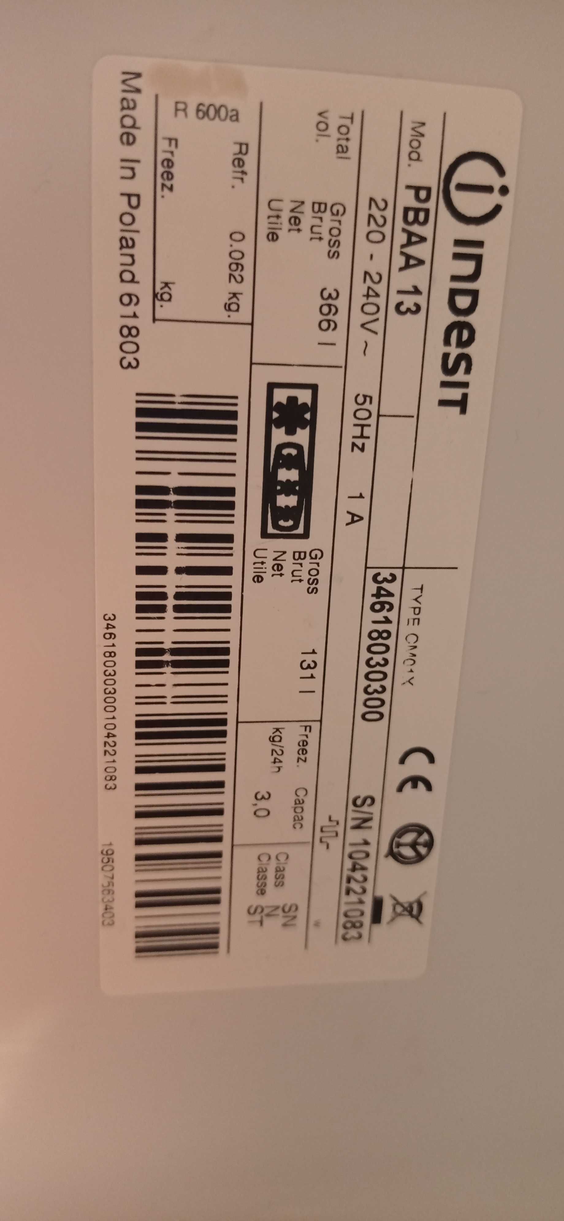 Półka plastikowa do lodówki Indesit PBAA 13 – do drzwi bocznych