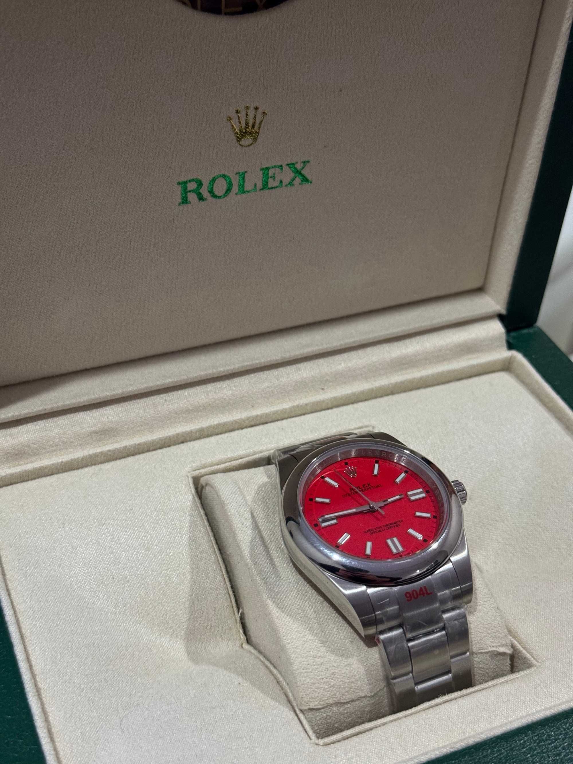 Rolex Oyster Perpetual Coral Red
