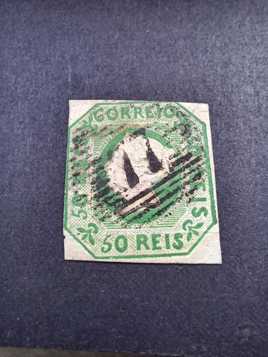 Selo D. Maria II (1853), 50 réis