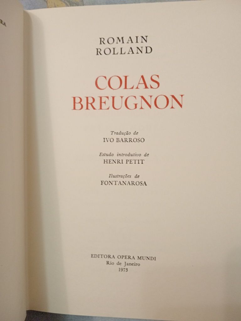 Colas Breugnon Romain Roland Prémio Nobel 
de Romain Rolland