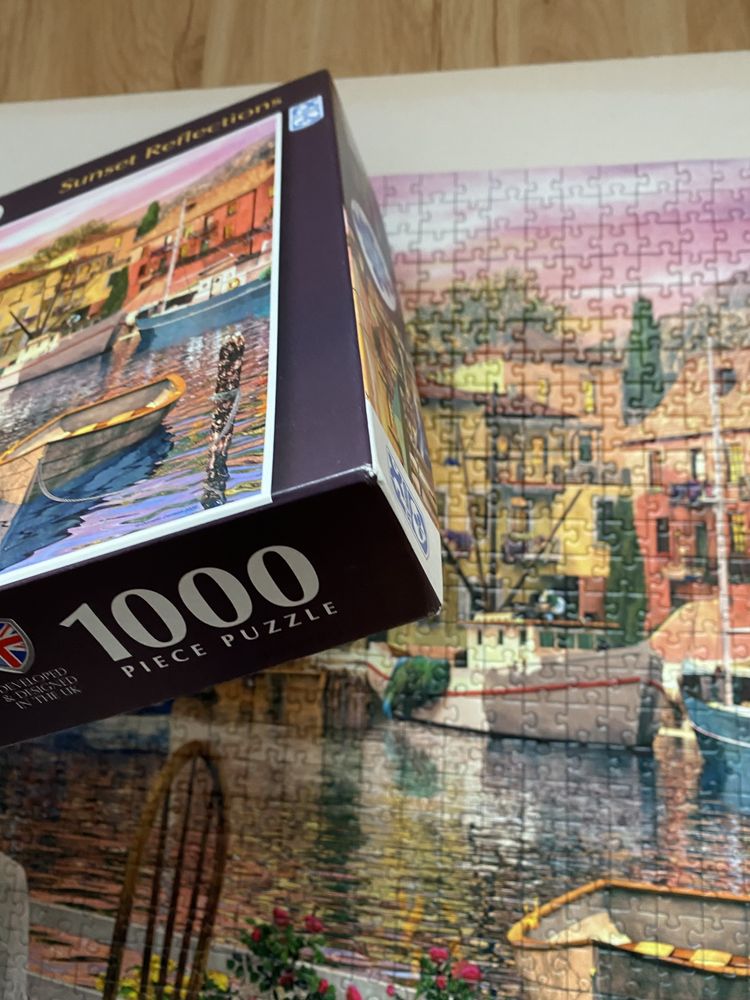 KOMPLETNE puzzle Schmidt 1000 „Sunset Reflections”