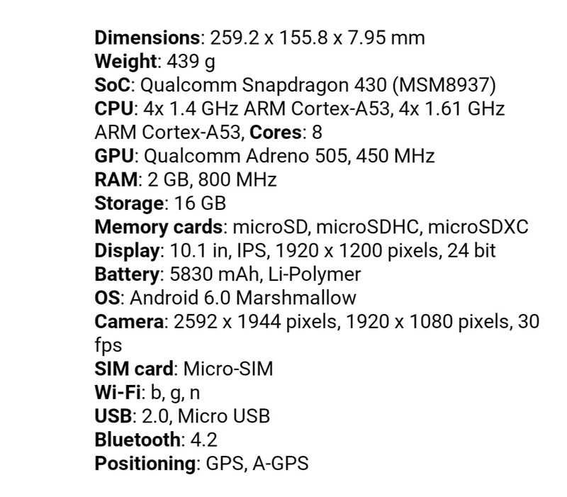 Tablet Vodafone Android