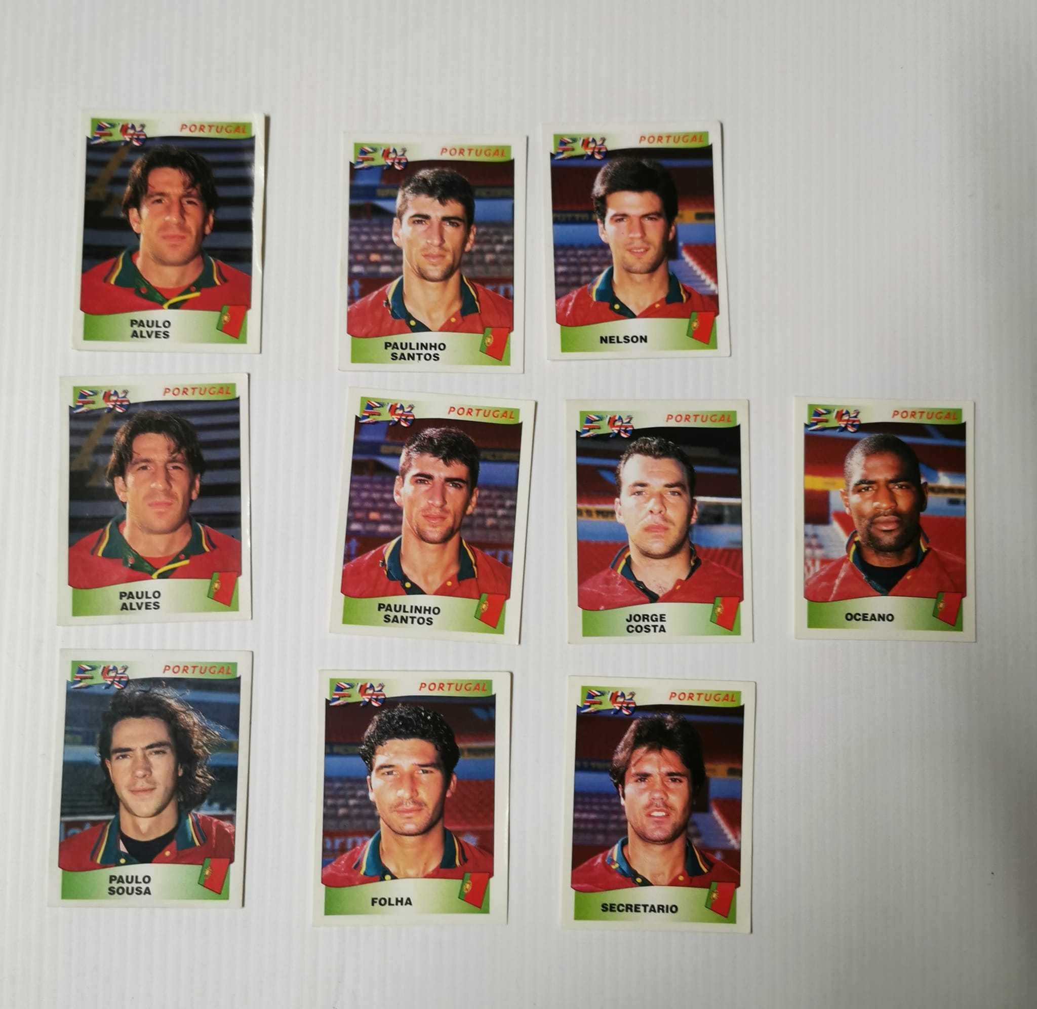 Panini lote  cromos Portugal europa 96