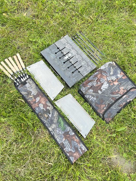 Zestaw Mangal rozkładany i 6 Szaszlyków Grill мангал .