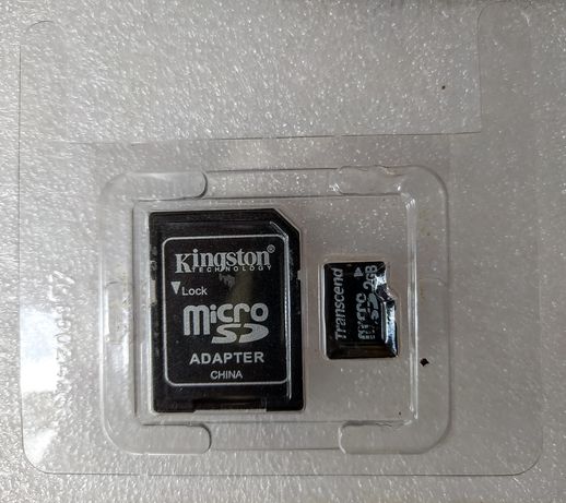 Adapter ( адаптер ) Micro SD Kingston+ флешка Micro SD 2 GB