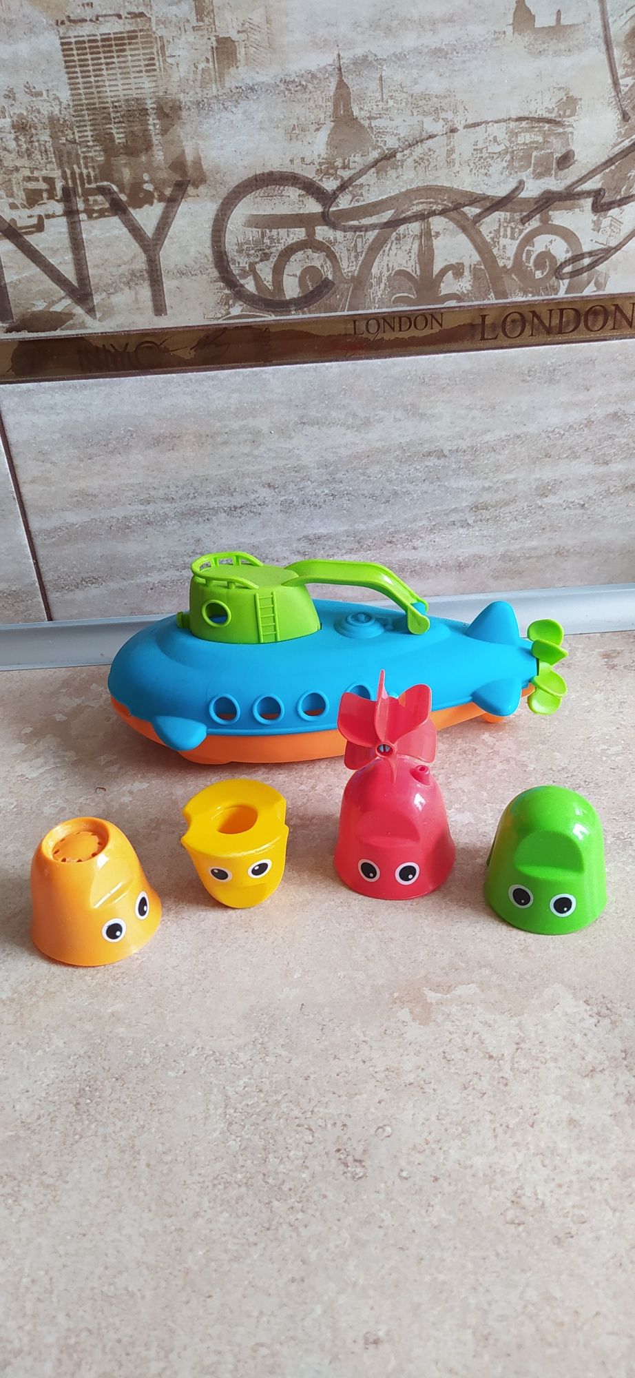 Duży zestaw do kompieli Yookido fontanna statkii, statek, z