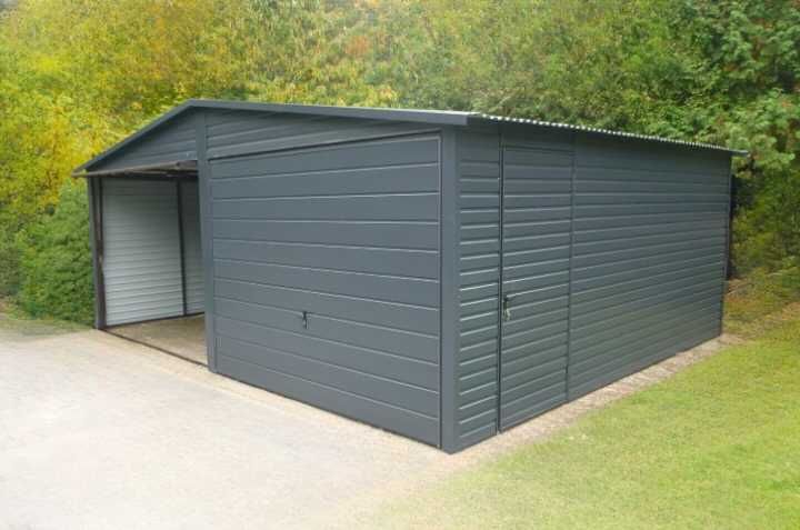 Garaże blaszane , Lekkie hale stalowe , wiaty śmietnikowe