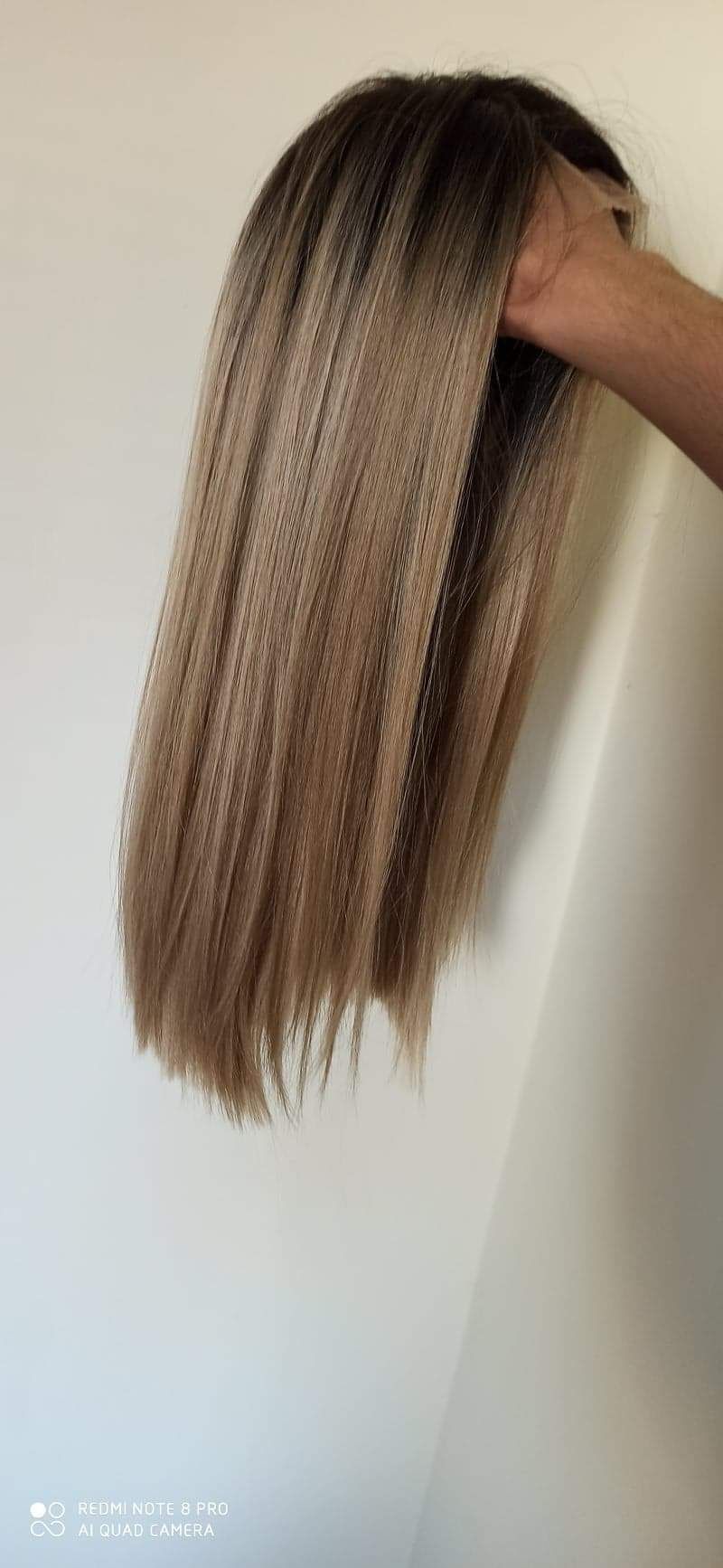 Peruka lace front blond