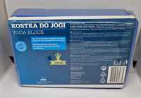 Kostka do jogi Yoga block 7,6x15,2x22,9cm niebieska NOWA