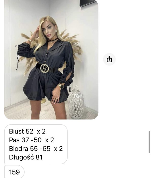 Elegancki kombinezon bufki logo paparazzi