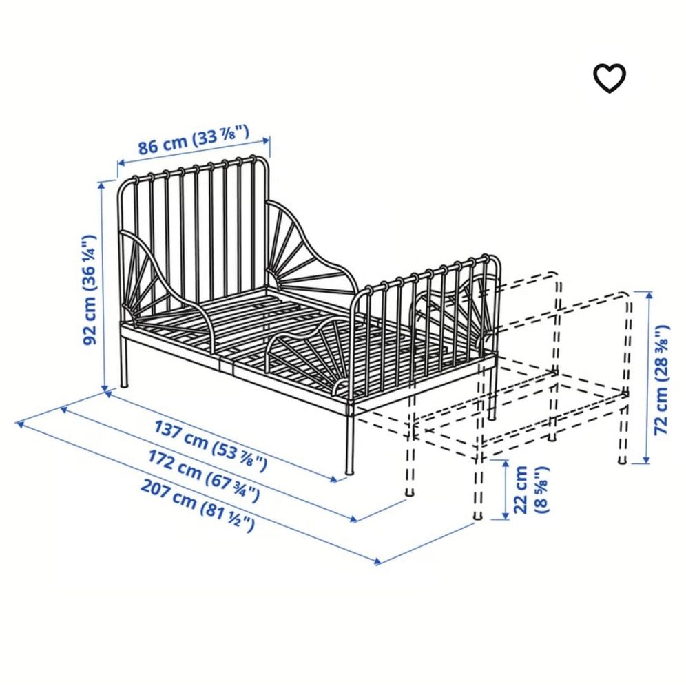 Cama de criança MINNEN - Ikea