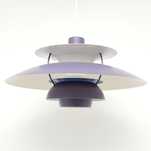 Lawendowa lampa PH5, proj. P. Henningsen dla L. Poulsen, Dania lata 70