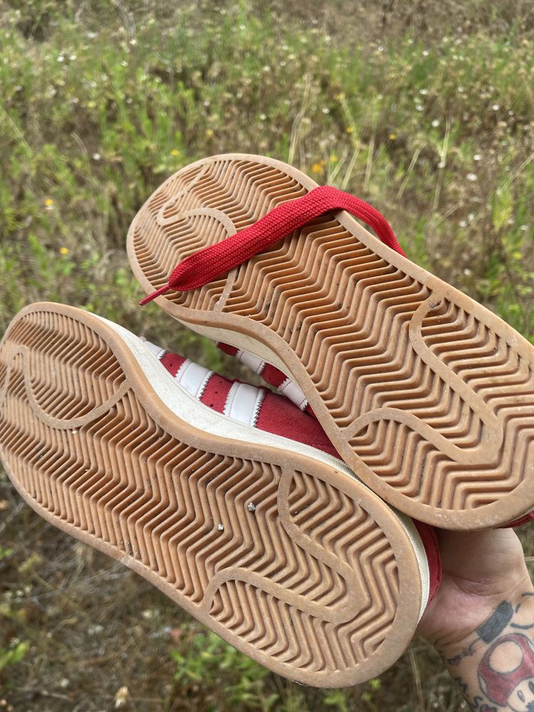 Tenis adidas campus vermelho original