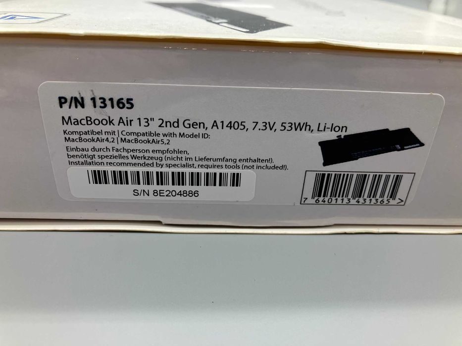 Аккумулятор Apple LMP 13165 (A1405) MacBook Air 13”