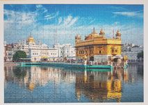 Puzzle Gold Edition "Złota Świątynia, Amritsar, Indie" 500 elementów
