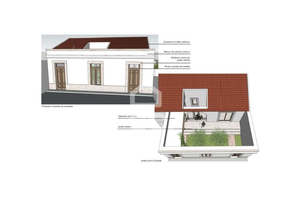 Lote com projeto para uma moradia