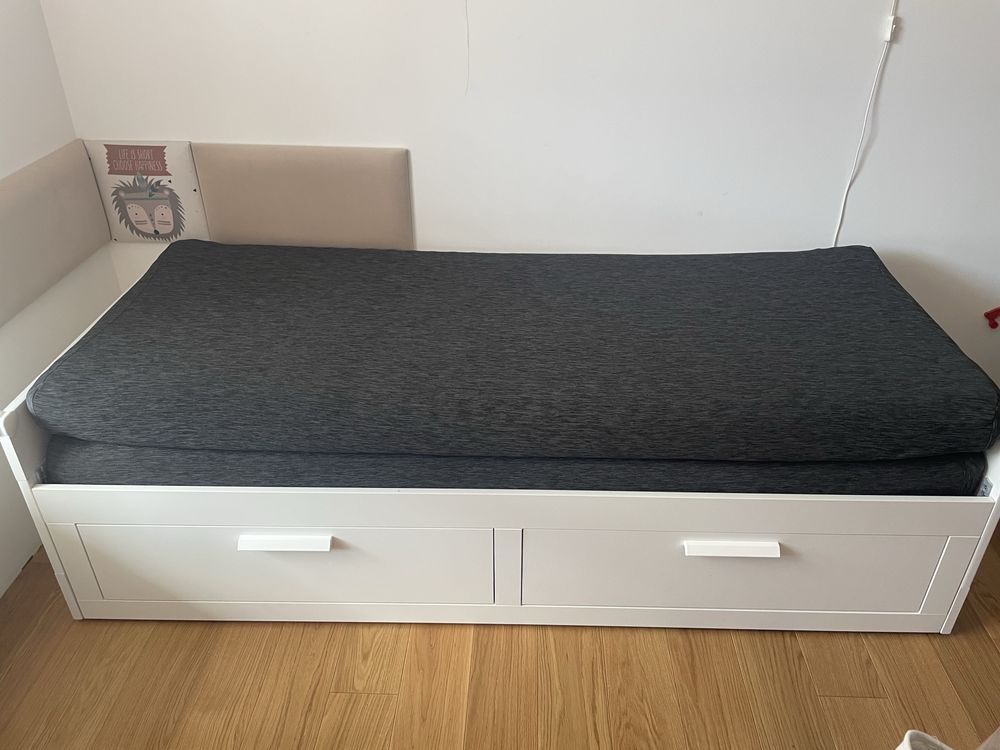 Łóżko BRIMNES ikea z materacami