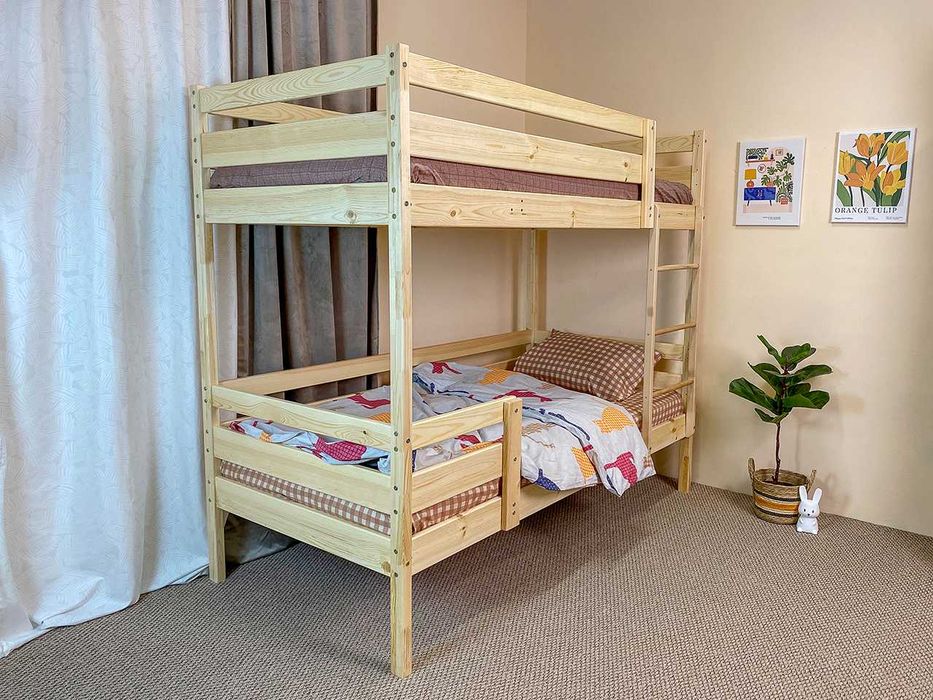 Двоярусне дитяче ліжко "Сімба ДУО" (сосна натуральна) доставка додому