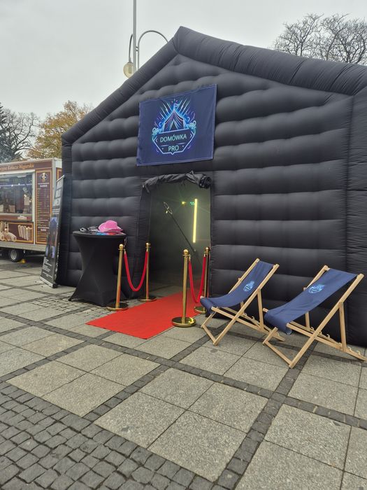 Fotobudka 360 wideobudka wesele impreza namiot cateringowy imprezowy