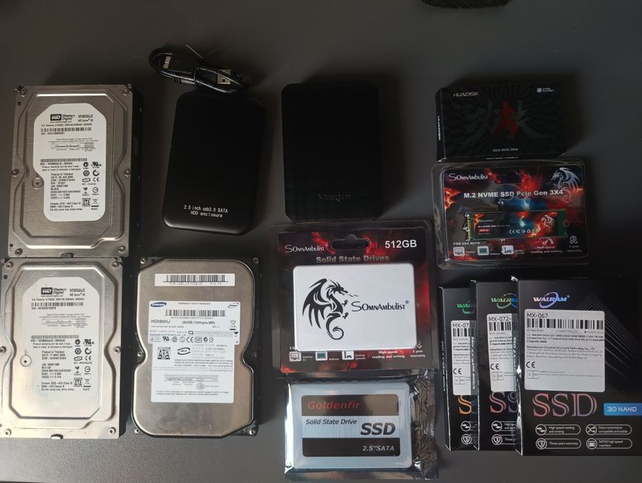 Жёсткие диски и SSD SATA M2 NVME 80-2000 Gb РАСПРОДАЖА