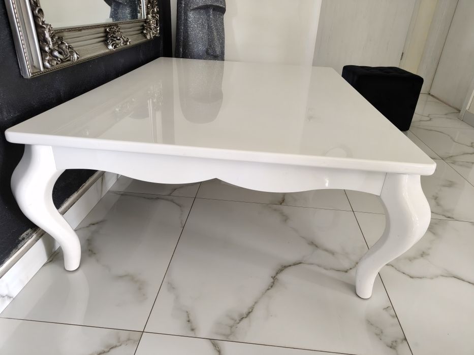 Ława Glamour biała połysk