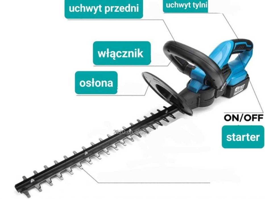 Elektryczne Nożyce do żywopłotu bezprzewodowe do baterii Makita 18V