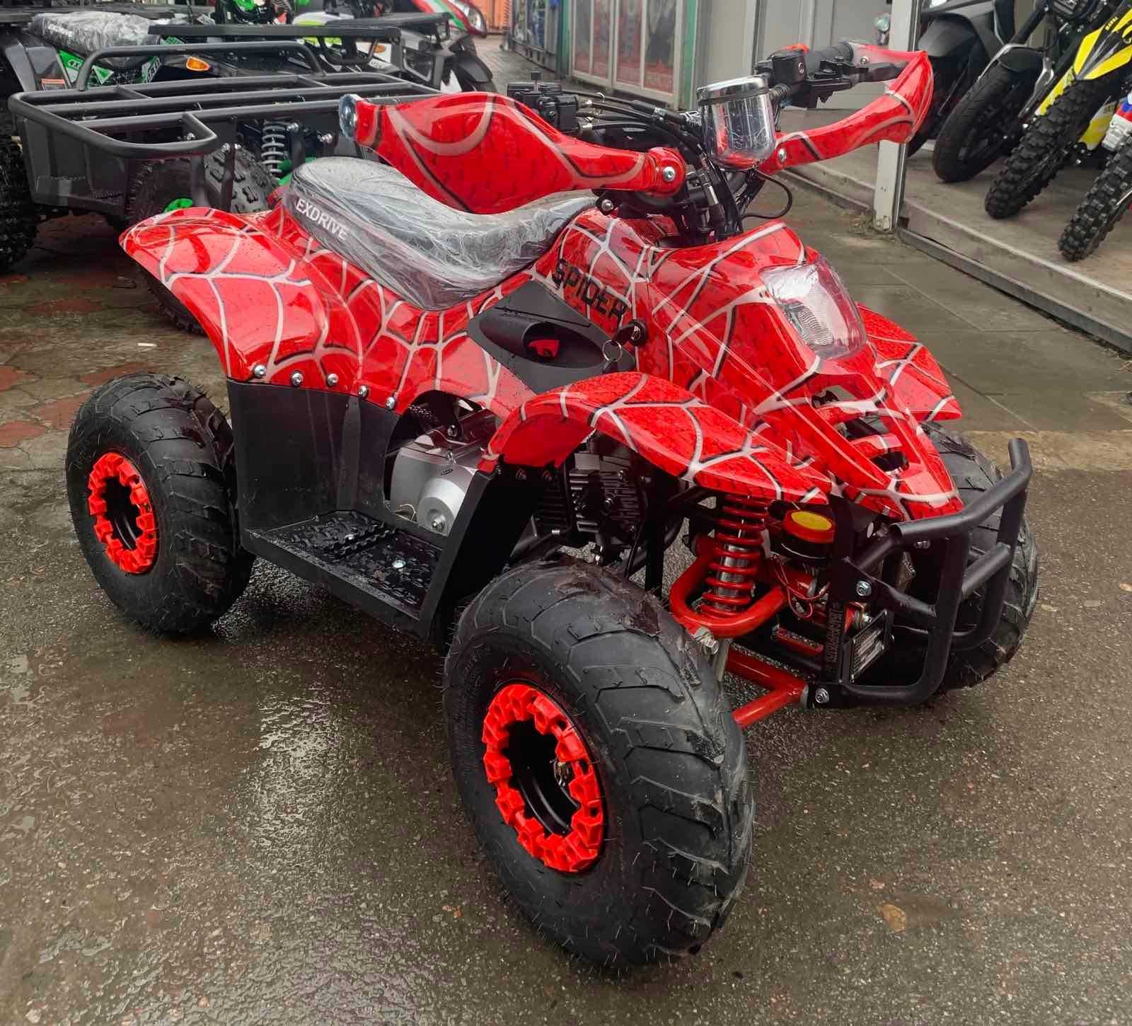 Квадроцикл  SPIDER 110CC 4T (синій/чорний/червоний/зелений)