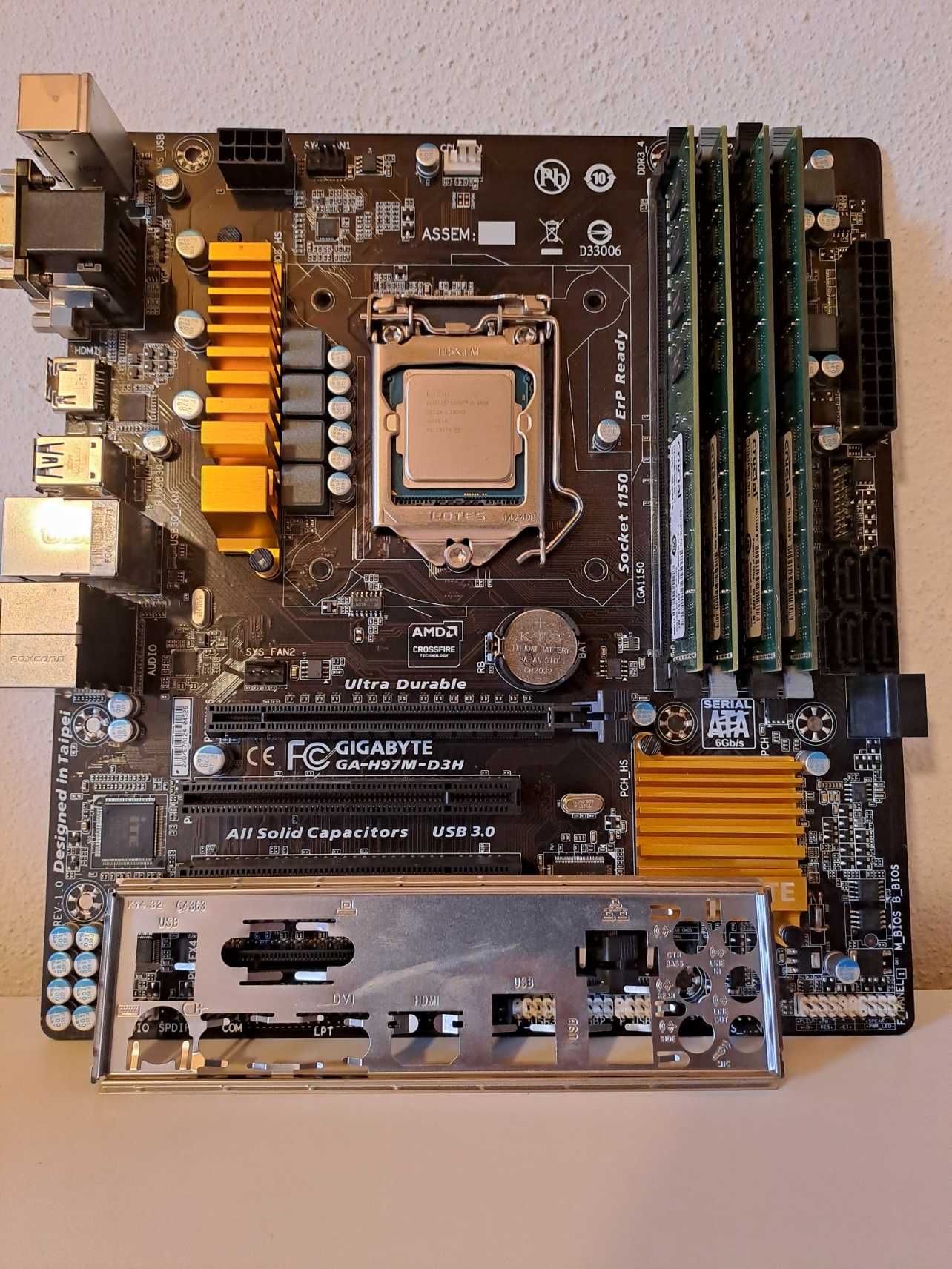 Bundle i5-4460 / Board Gigabyte H97M-D3H / 16GB DDR3 Crucial