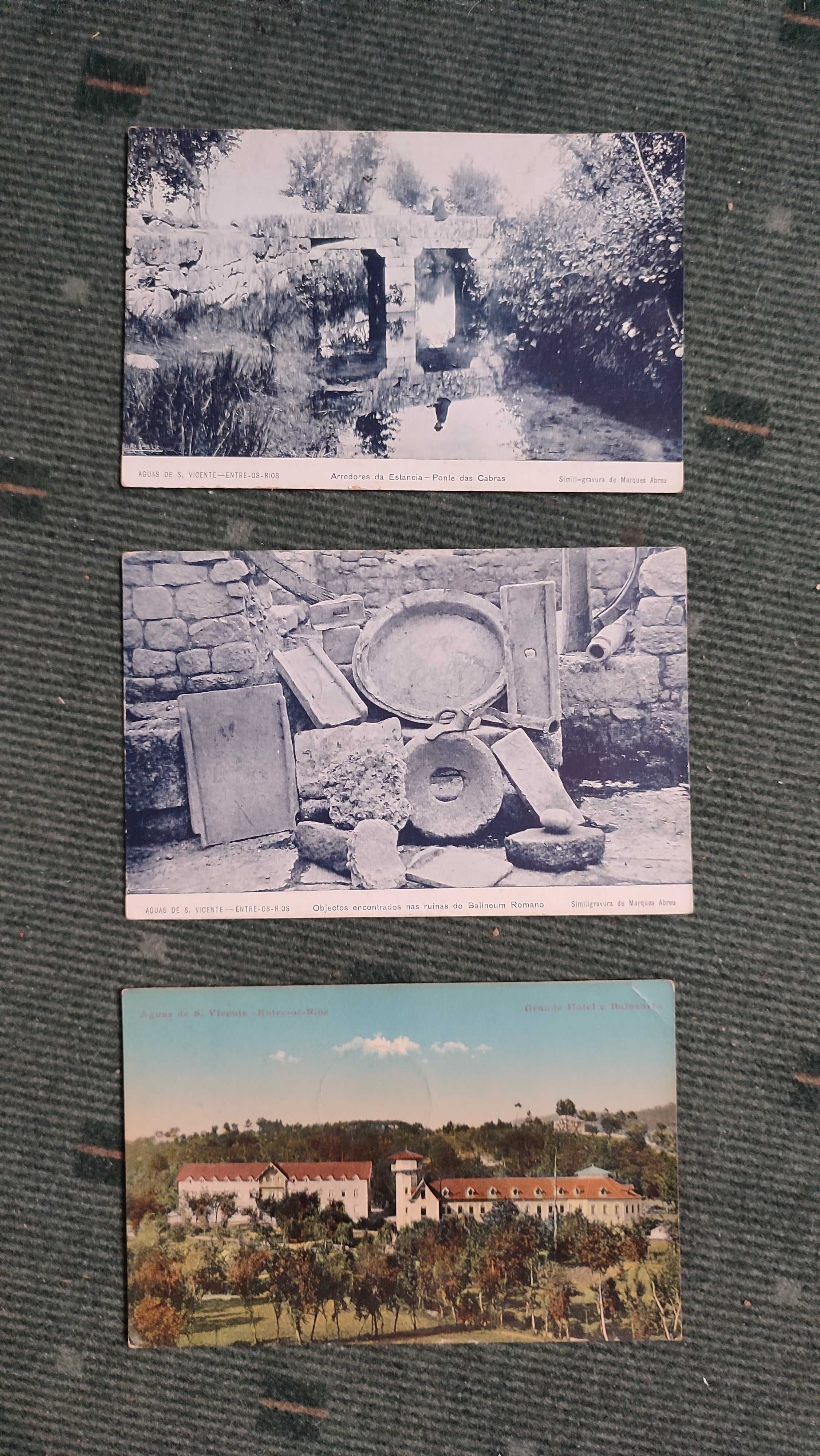 3 postais antigos de Entre-os-Rios