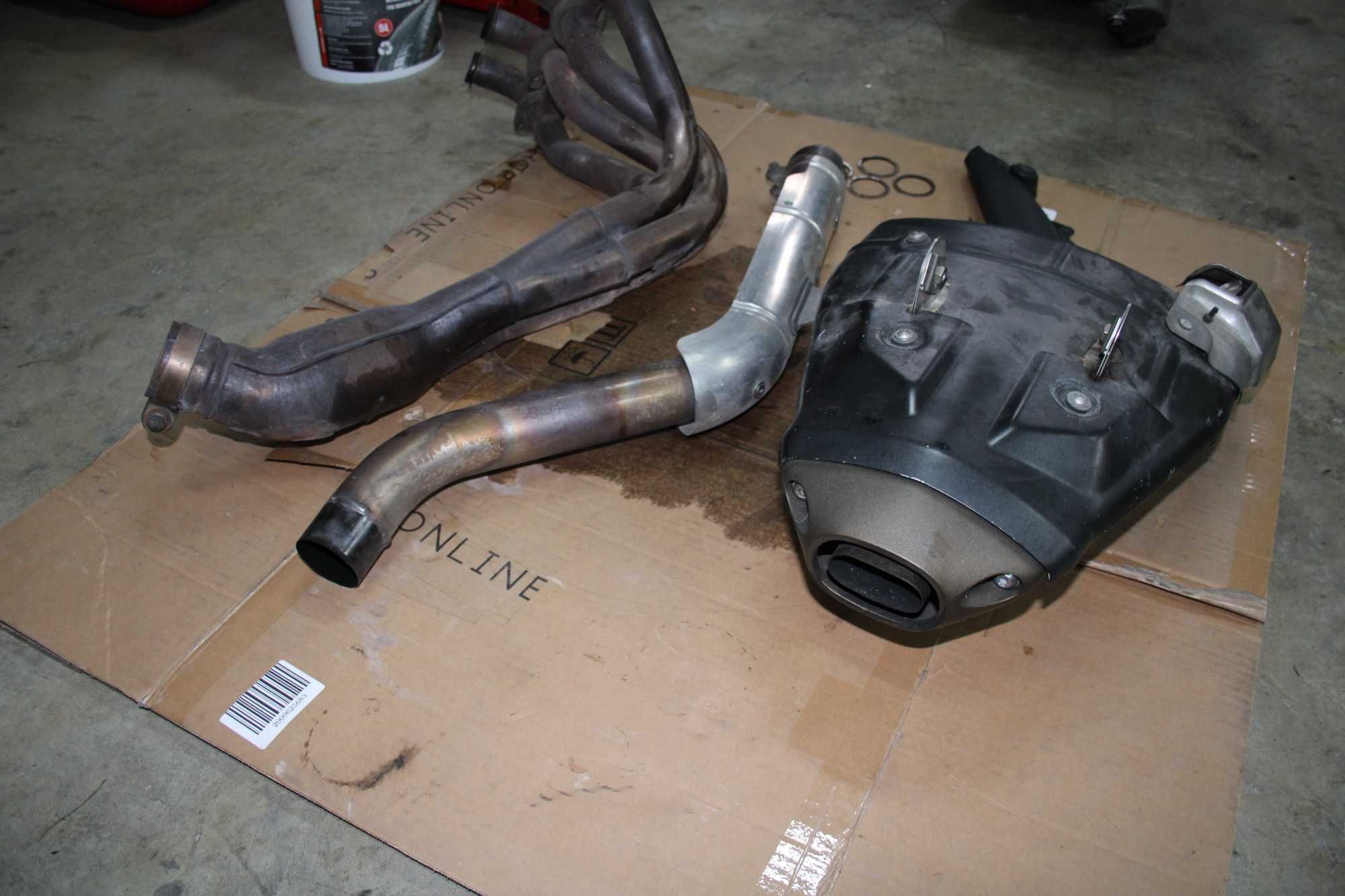 Wydech Tłumik Kolektory Osłony Kawasaki ZX6R 636, 05-06 Ninja
