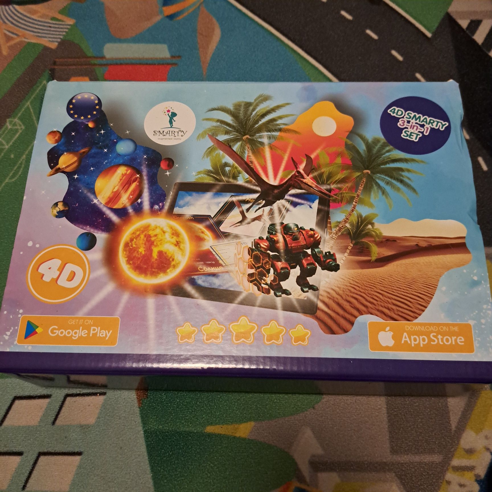 4D Smarty 3 in 1 set Interaktywne karty 3D