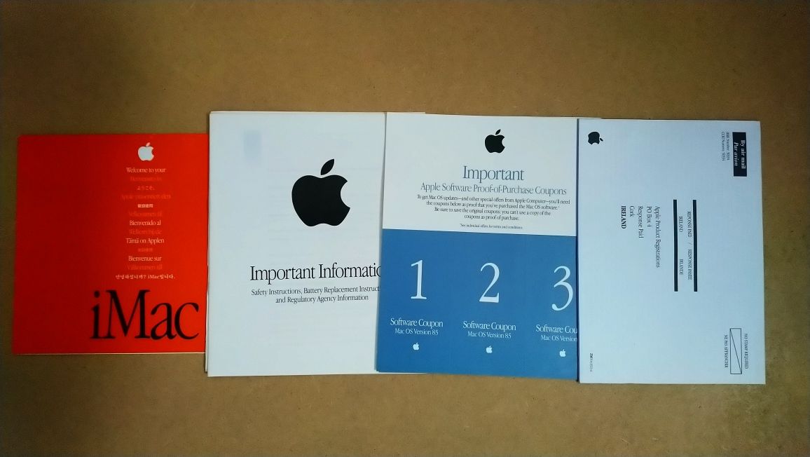 Coleção Manuais Macintosh G3