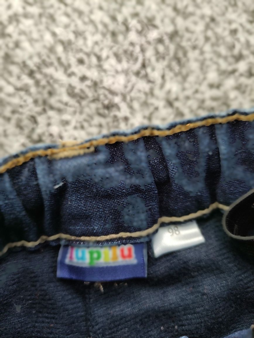 Ocieplane spodnie jeansowe z podszewką 98 Lupilu Lidl